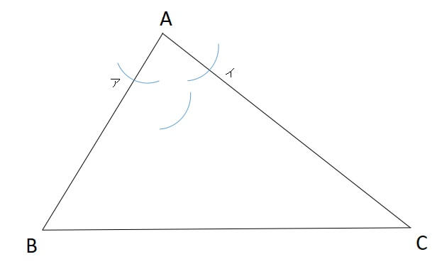 三角形の内心の見つけ方