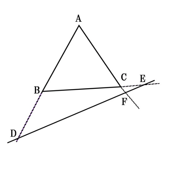 メネラウスの定理（三角形の外）